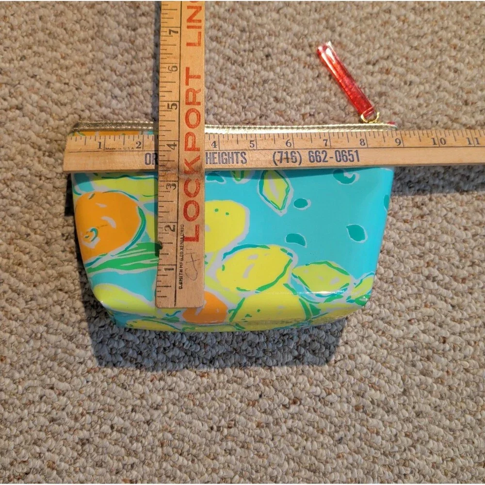 Lilly Pulitzer Estee Lauder Plastic Cosmetic Makeup Purse Clutch Bag